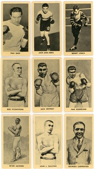 1938 F.C. Cartledge "Famous Prize Fighters" High Grade Complete Set (50)